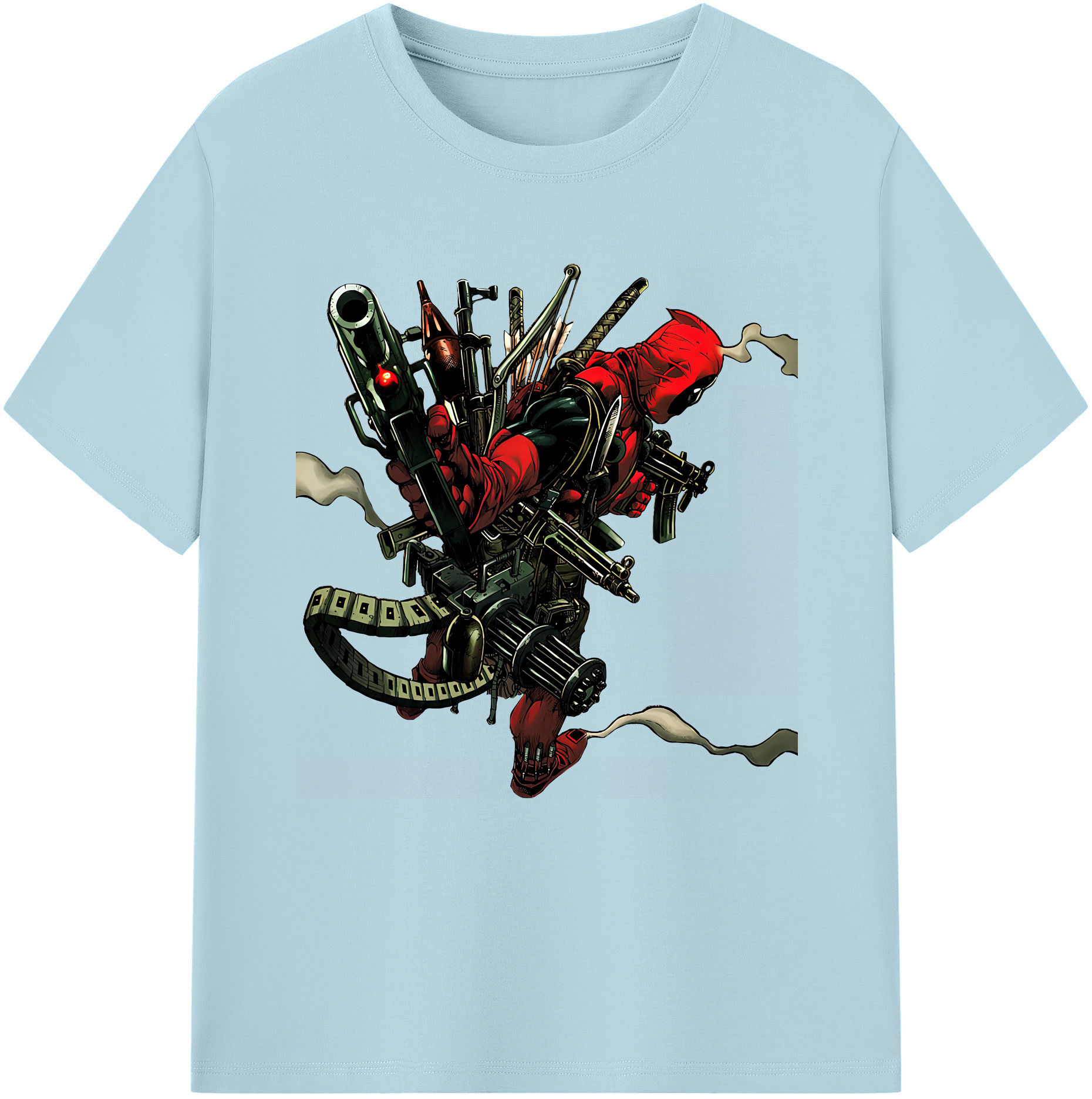 （画像用） Deadpool デッドプール 綿100％半袖Tシャツ（フロントプリント）